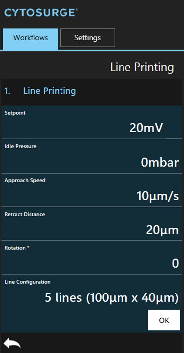 Line Printing WF