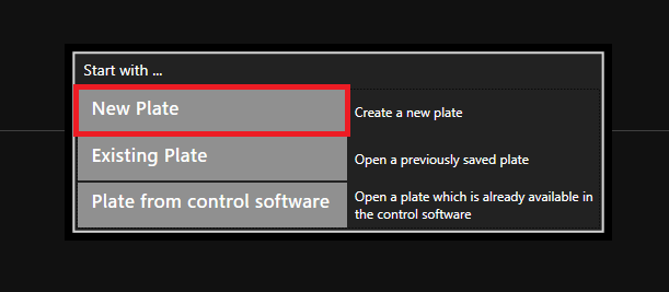 Create new plate