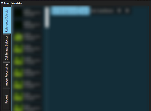 Volume Estimation dialog Screenshot