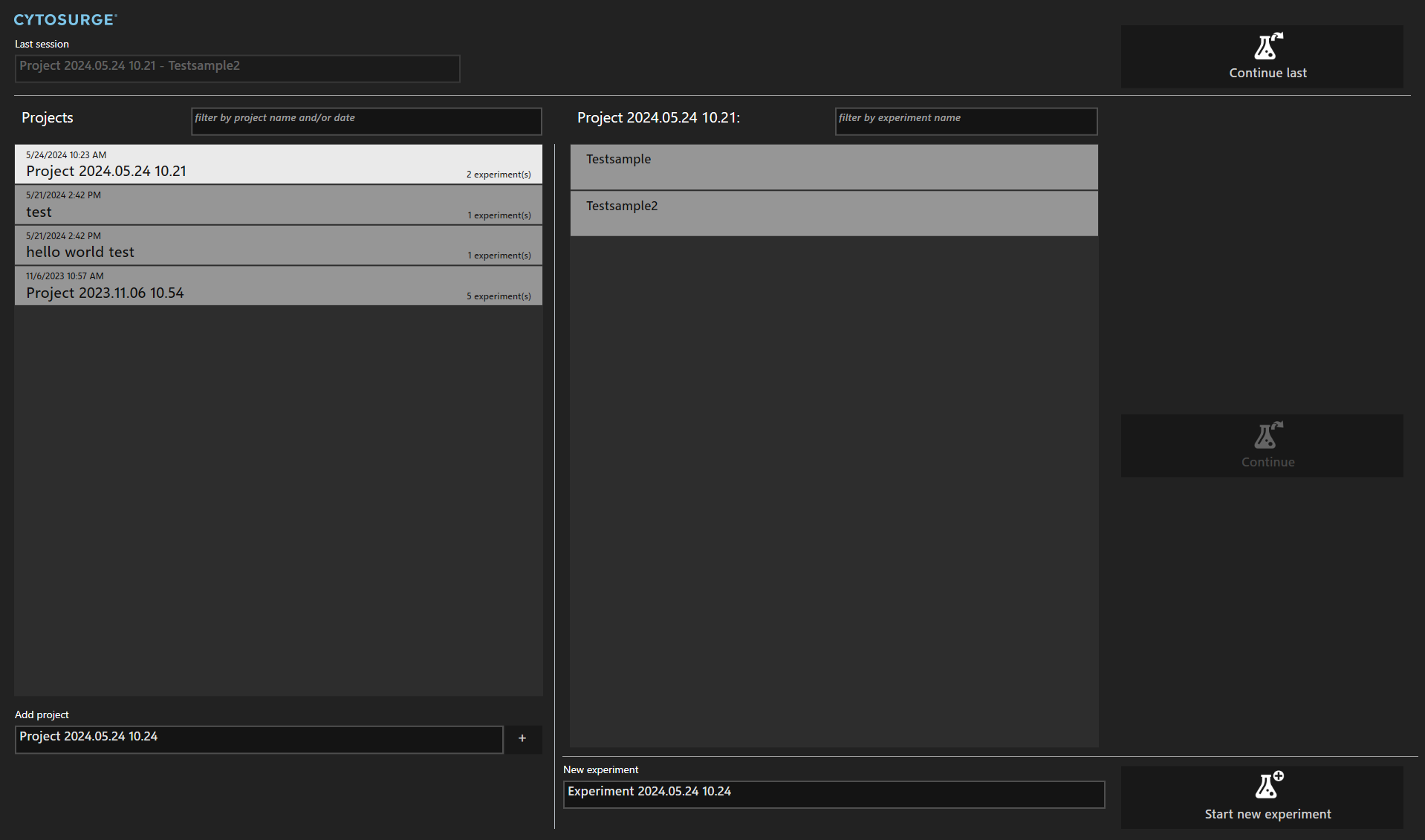 Project Window